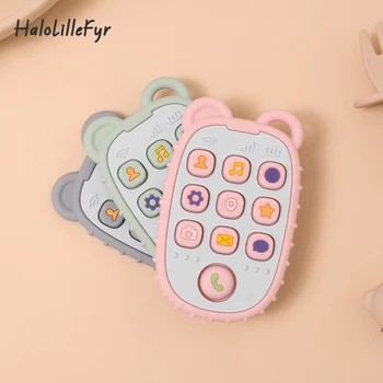 ベビーソフトシリコーン電話形状おしゃぶり BPA フリーリモコン幼児なだめる歯が生えるおもちゃ看護おしゃぶりベビーアクセサリー