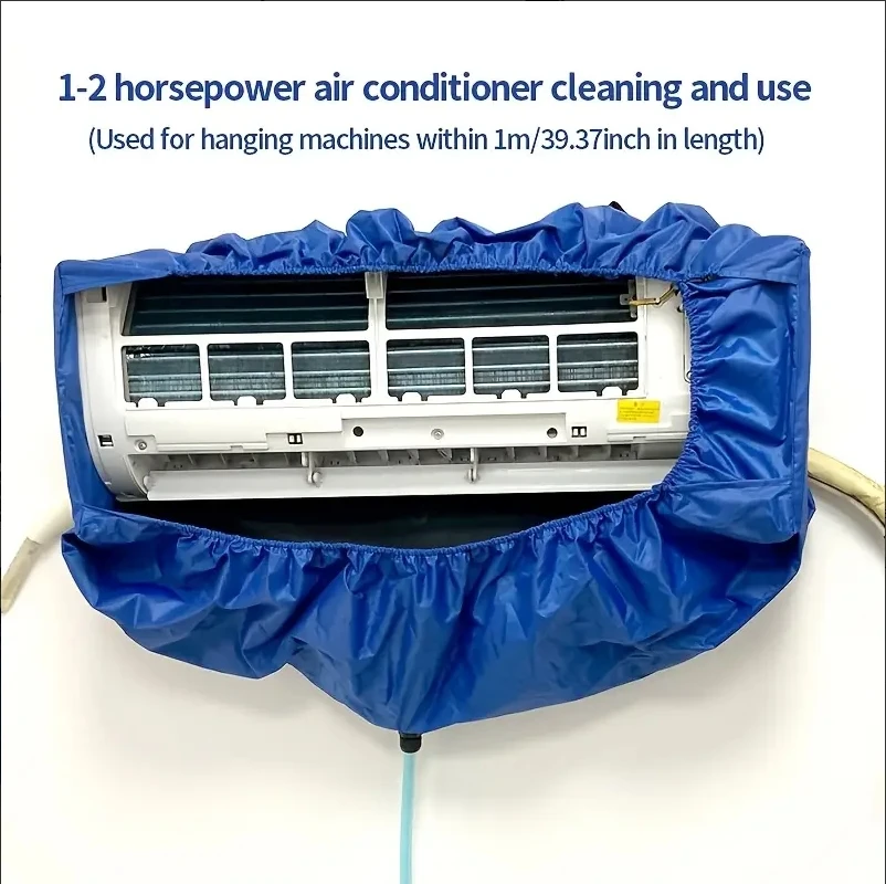 Summer Large Air Conditioning Cleaning Cover Kit 36000BTU Hanging AC Reusable Thickened Dust Water Bag Support Plate Cleaner Set