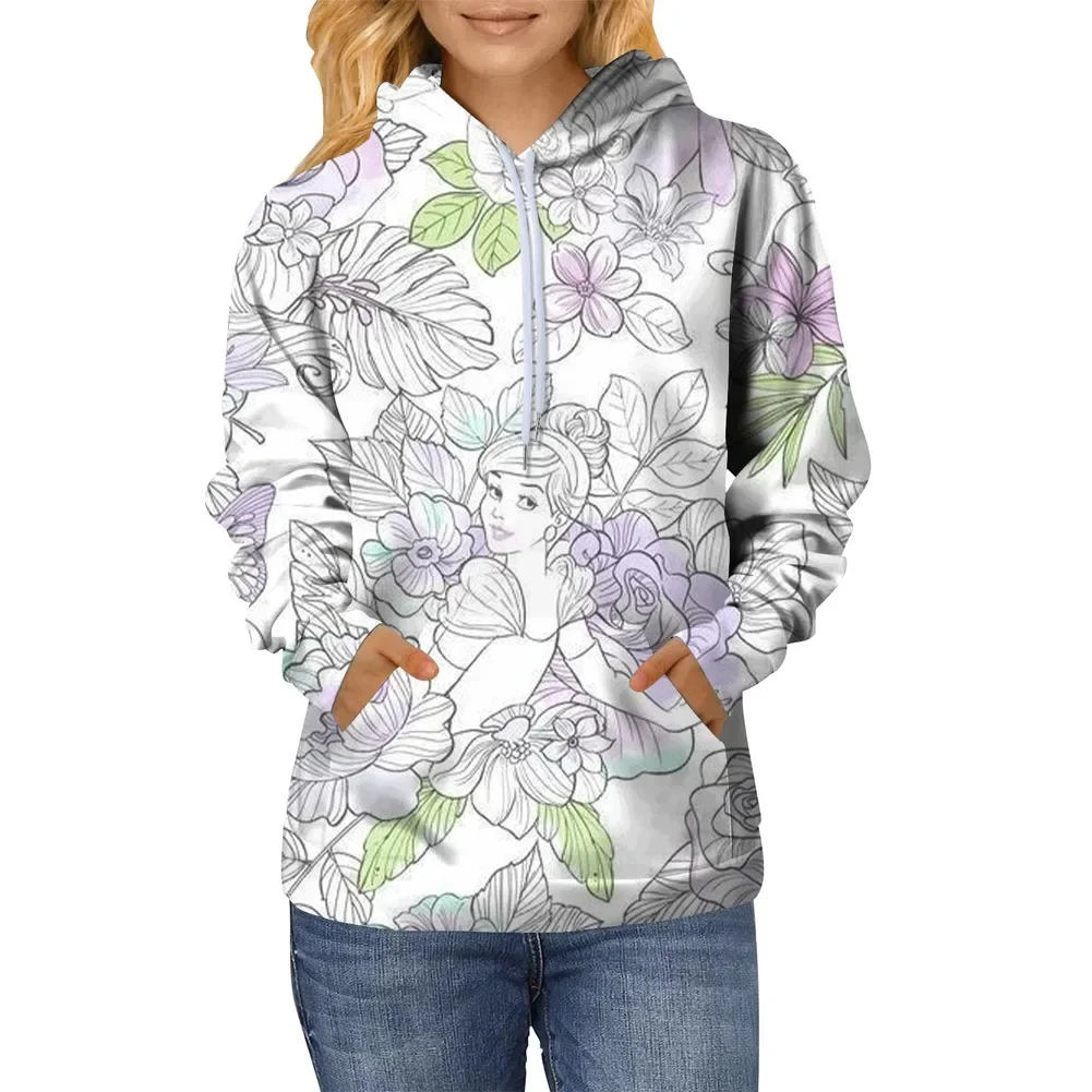 

Women's Loose Long Sleeve Jacket Top 3D Printed Sweatshirt Sweater Vacation Temperament Top Winter Woman Clothes 2025