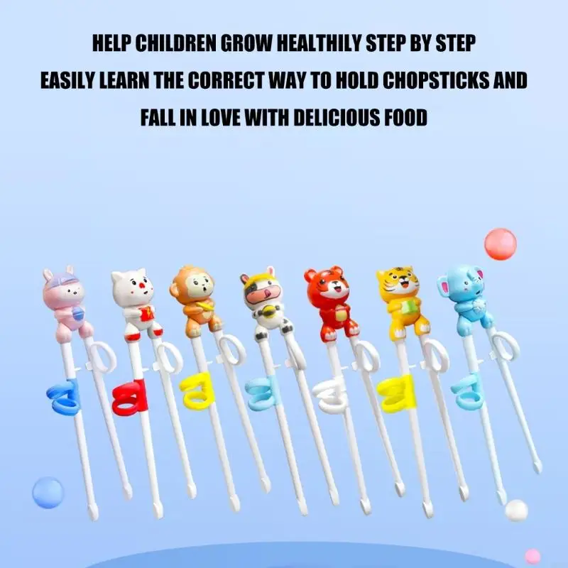  Kids Tableware Set Cartoon Design Includes Training Chopsticks Fork Spoon And Storage Box For Home Restaurant Use