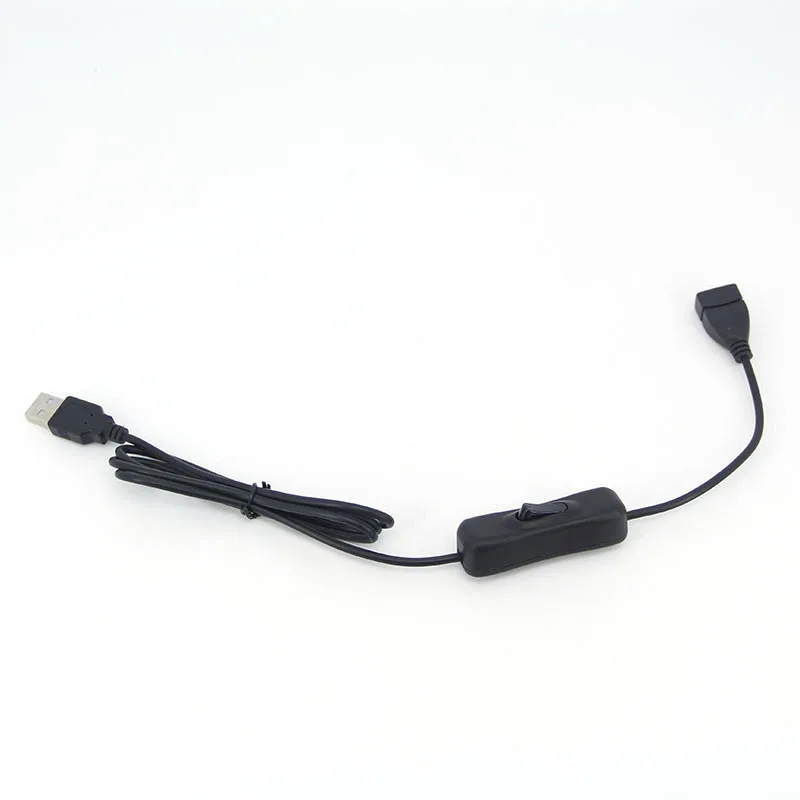 USB 2.0 A Male to A Female Cable with 304 Switch button ON OFF data power charging Extension Extender wire cord