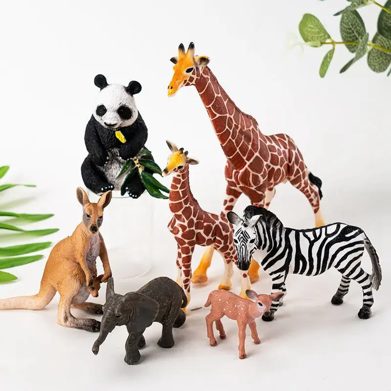 Giraffe Löwe Tiger Elefant Kuchen Topper Tiere Geburtstag Party Dekor Kuchen Dekor Baby Dusche Kinder Wald Dschungel Safari Party Geschenk – Detail 4