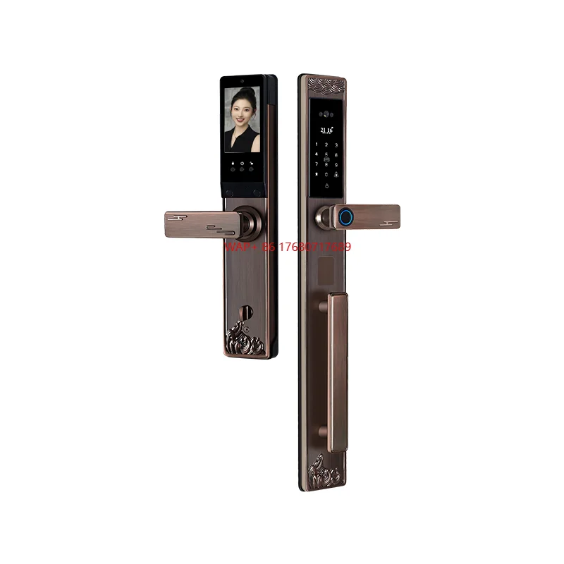 Luxury Intelligent Waterproof Smart Door Lock Fingerprint Access Digital Electronic for Wood  &DoorVilla Gate