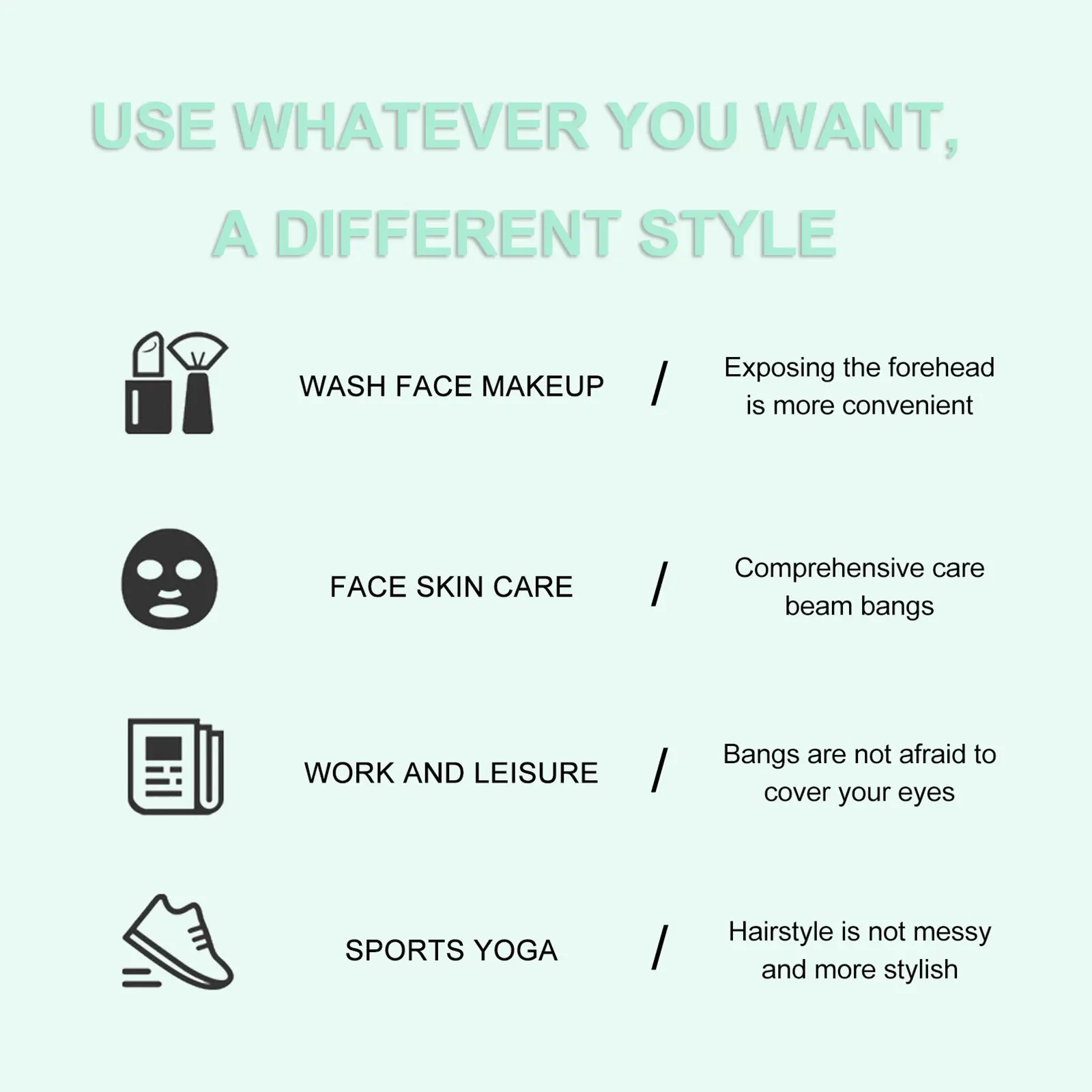 

100Pcs Disposable Hairbands Spa Head Wrap Non-Woven Soft Skin Makeup Face Wash Wide Headband Hair Accessories