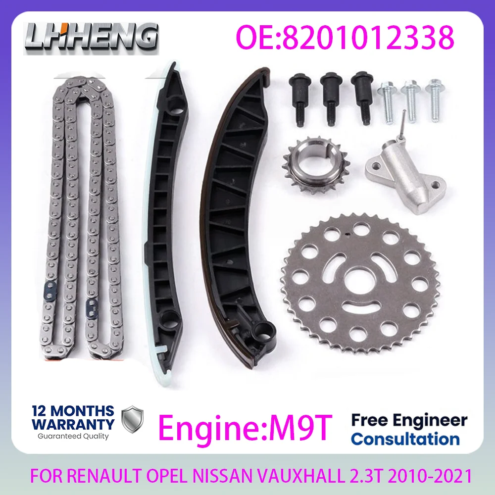 M9T Engine timing chain kit For RENAULT MASTER VAUXHALL MOVANO OPEL MOVANO NISSAN NV400 2.3L 2.3 L T L4 Diesel 10-21 8201012338