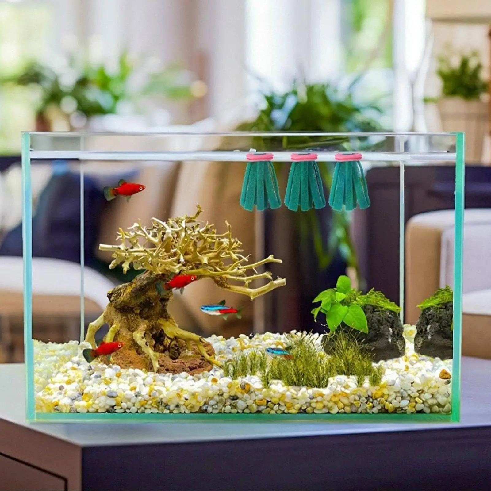 10 Pieces Aquarium Spawning Mop Decorative Breeder Floating Egg Collector Replacement for Betta Fresh Water Feeding Hiding