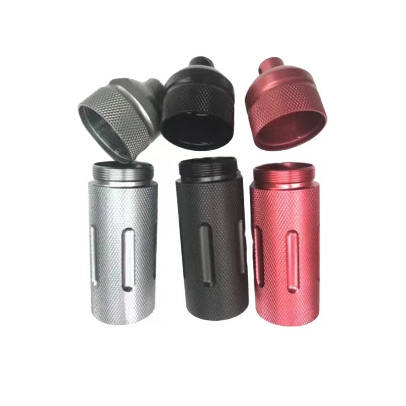

Multi-color anodized aluminum alloy CNC machined threaded pipe fittings Multi-specification threaded pipe cap combination
