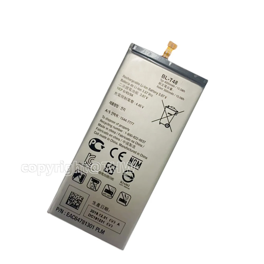 100% Original 4000mAh BL-T48 New Battery For LG STYLO 6 LM-Q730MM Phone Batteries With Tools+Tracking Number