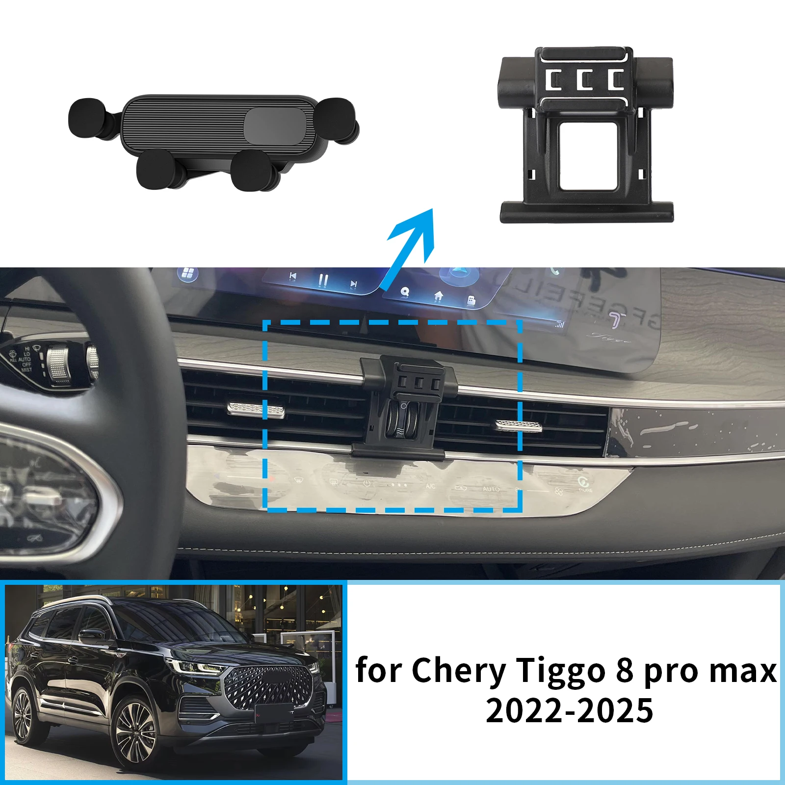 

Car Mobile Phone Holder for Chery Tiggo 8 pro max 2022 2023 2024 2025 GPS Bracket Navigation Stand Auto Accessories