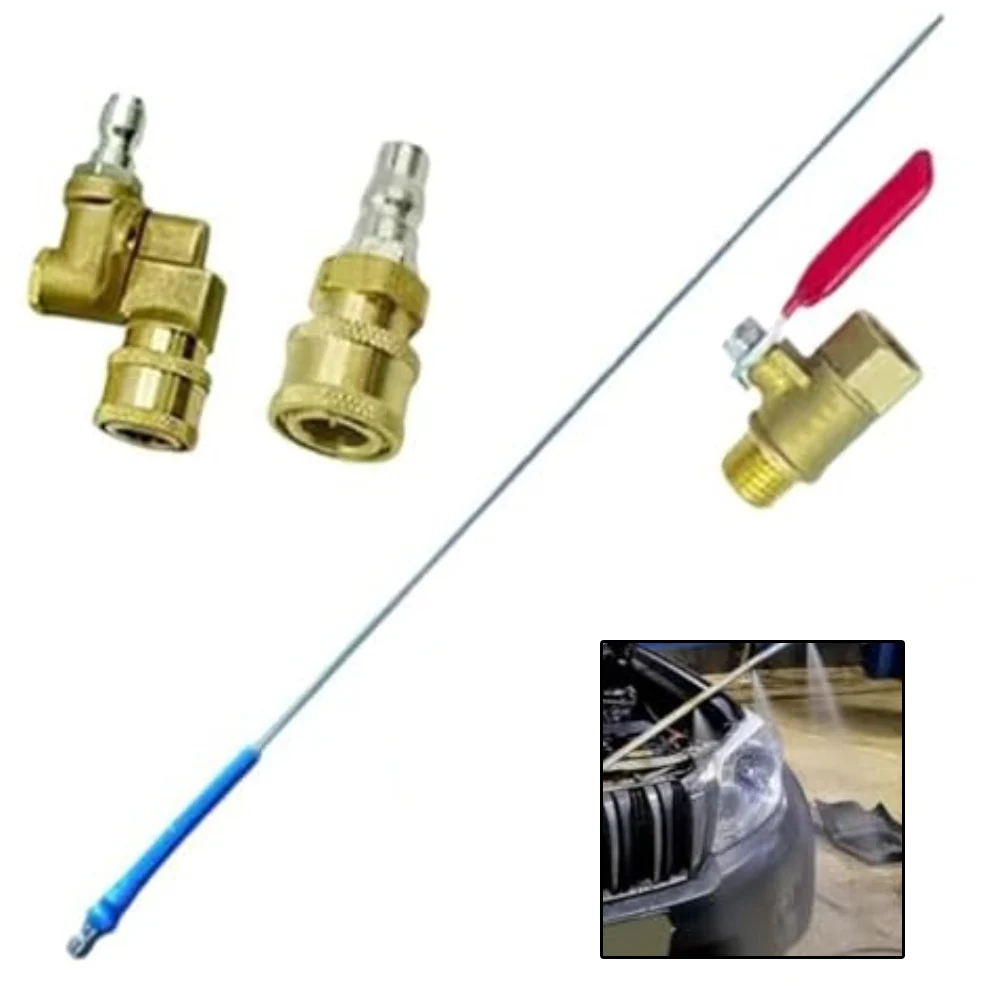 

Инструмент для очистки автомобильного радиатора с разъемами-переключателем 57-60 см, чистящий стержень из нержавеющей стали для автомобиля, грузовика с давлением воды