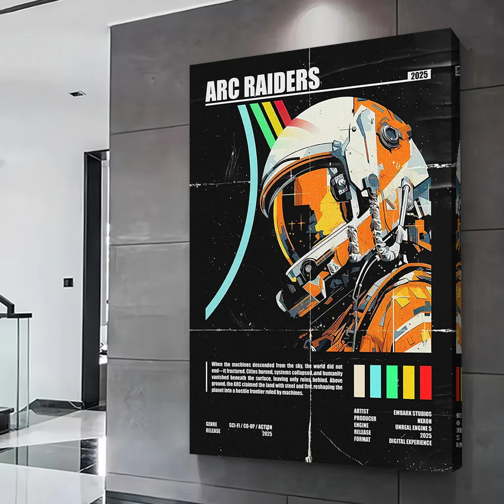 Arc Raiders Game Printing Poster Customizable Pictures Wall Art Canvas Painting for Aesthetic Decoration Home Decor Wand Deko