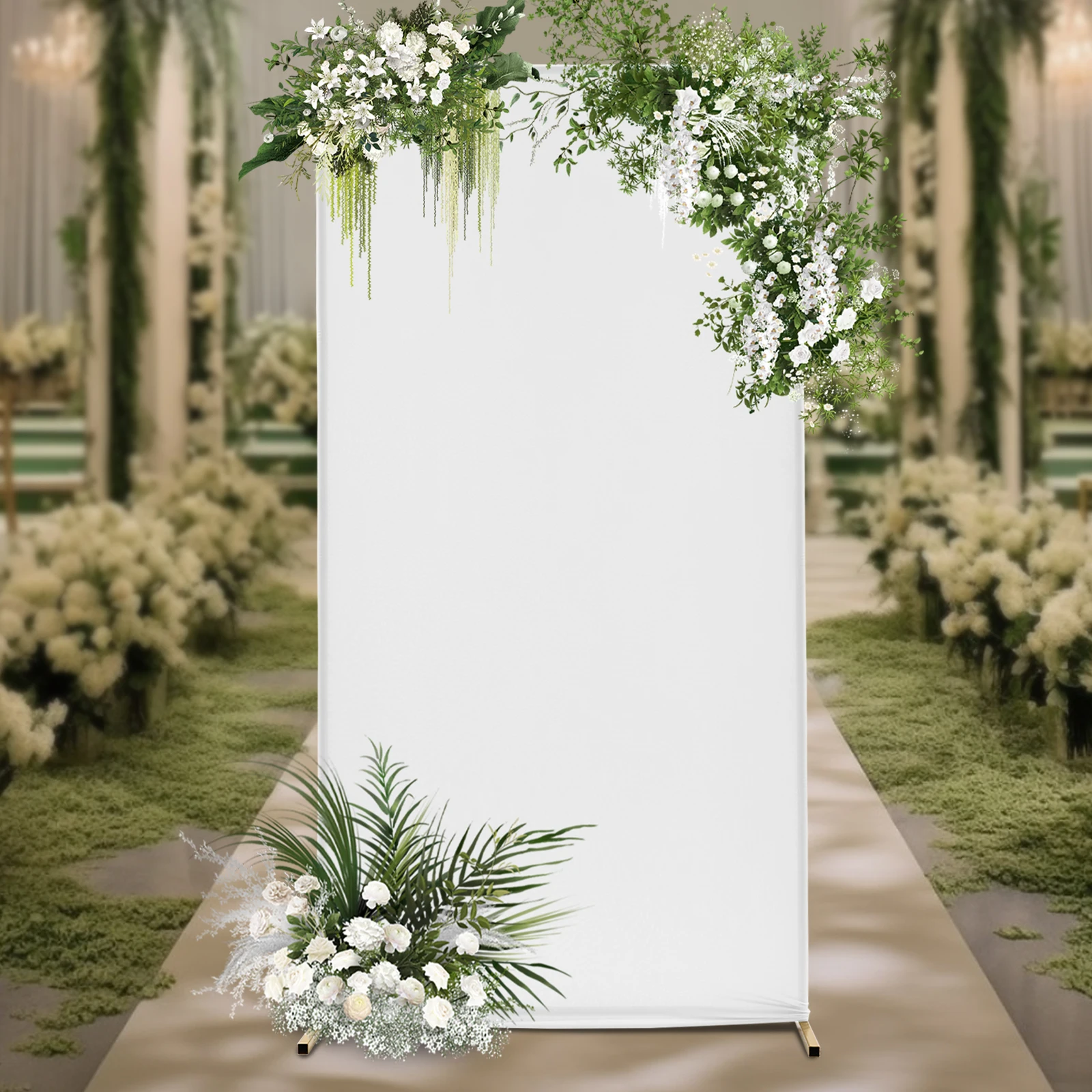 Modern Rectangle 1*2M Wedding Backdrop Stand, Backdrop Frame