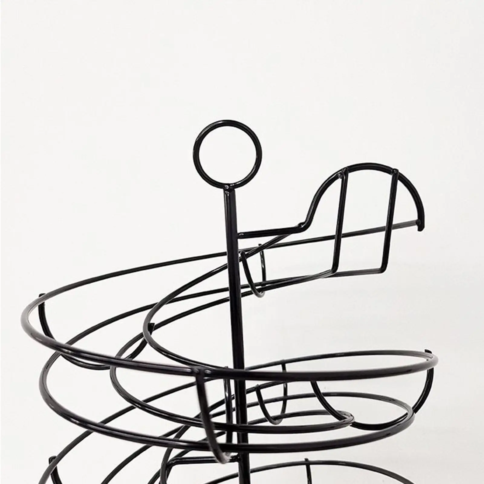 

Egg Rack Spiral Storage Rack Egg Skelter Deluxe Spiraling Dispenser Rack Basket Storage Space Multi-functional Rack