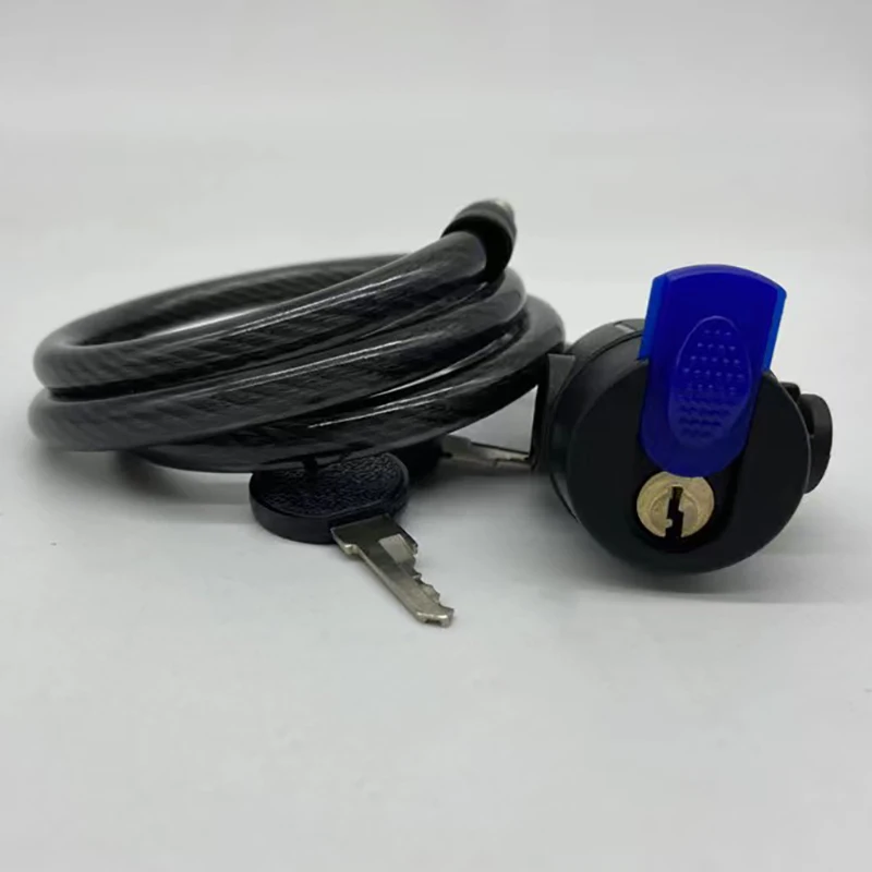 Universal Motorcycle Lock Anti-Theft Belt 2 Keys For Bike Safety Steel Rope Cable Portable Electric Vehicle Lock Cable Lock image 5