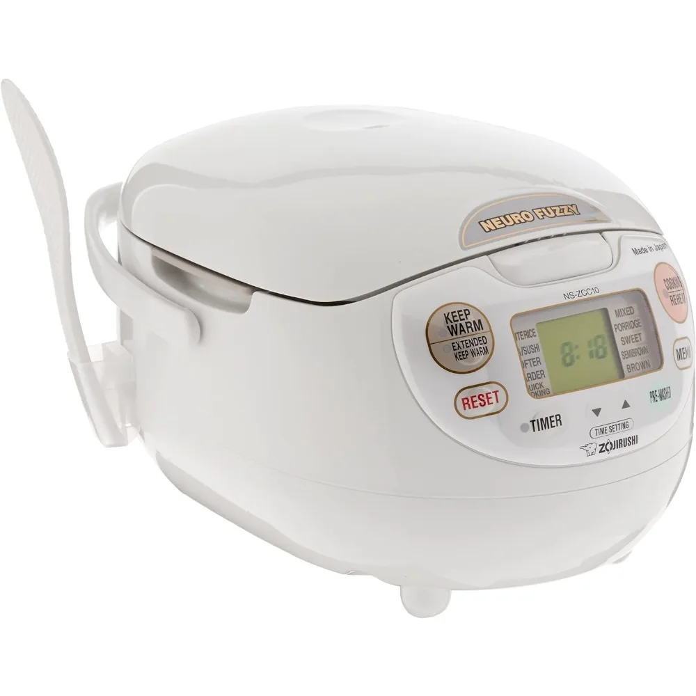 

Zojirushi NS-ZCC10 5-1/2-Cup Neuro Fuzzy Rice Cooker and Warmer, Premium White