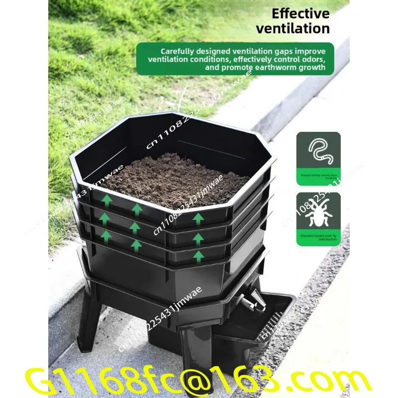 Vermicompost Bucket Fermentation Compost Bins Fermentation Breeding Square Trays