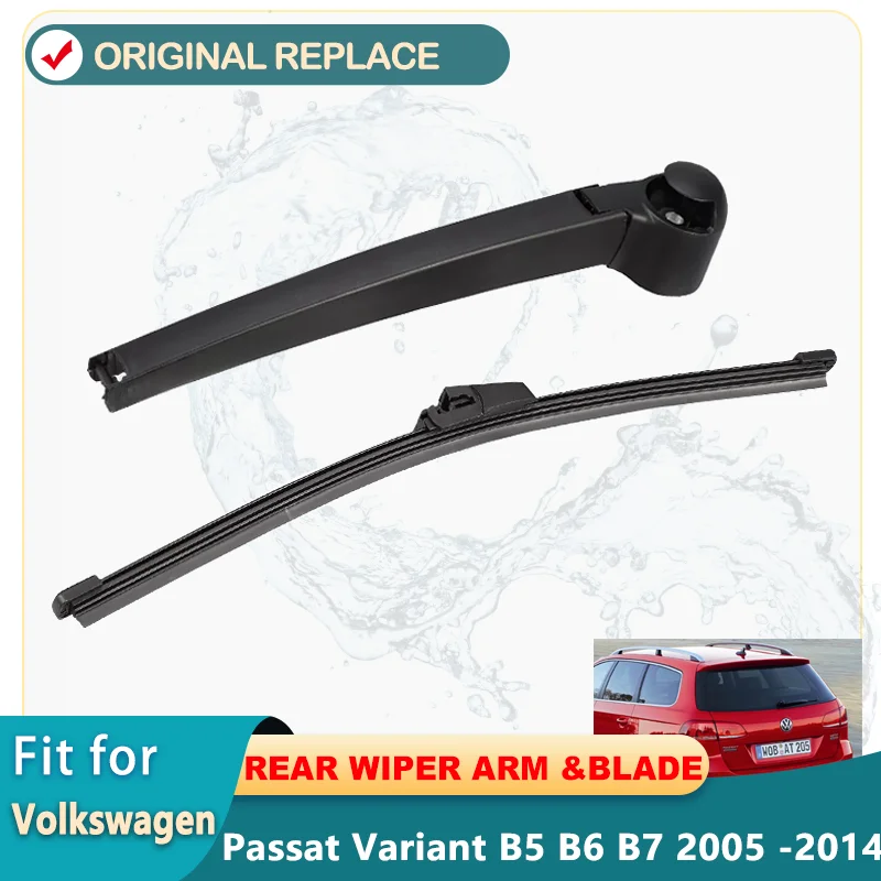 Car Rear Windshield Wiper Arm and Blade for VW Passat B5 B6 and B7 2005 -2014 Seat Leon MK2 Car Window Windscreen Wiper