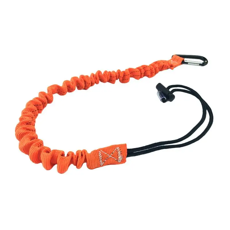 Safety Bungee Tether Tool Lanyard Lanyard Retractable Safety Rope With Carabiner Telescopic Elastic Rope Tool For Climbing image 2