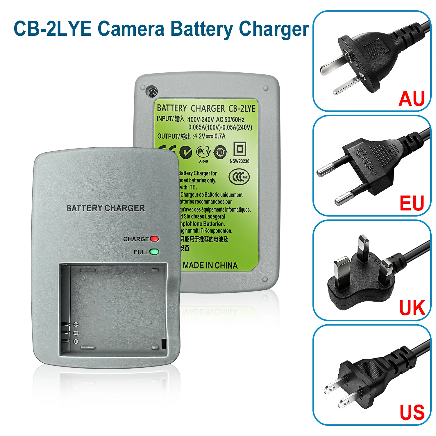 CB-2LY CB-2LYE ladegerät für canon batterien NB-6L NB-6LH powers hot D10 D20 D30 S90 S95 S120 S200 SD770 is SD980 SD1200 SD1300 SD350 SD40 00 SX1 70 SX240 is SX260 SX500 SX510 HS IXUS 85 is IXUS 300 HS – Detail 1