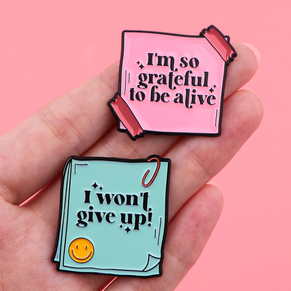 Motivational Phrase Enamel Pin Quotes Brooch Pines Lapel Pins Badge on Backpack Clothes Accessories Inspiring Phrase Jewelry