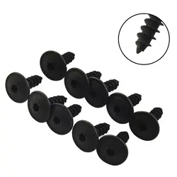 10pcs Car Torx Screws Car Engine Under Cover Torx Screws Fastener Clips Bumper Shield Splash Guard Self-tapping Screws Universal