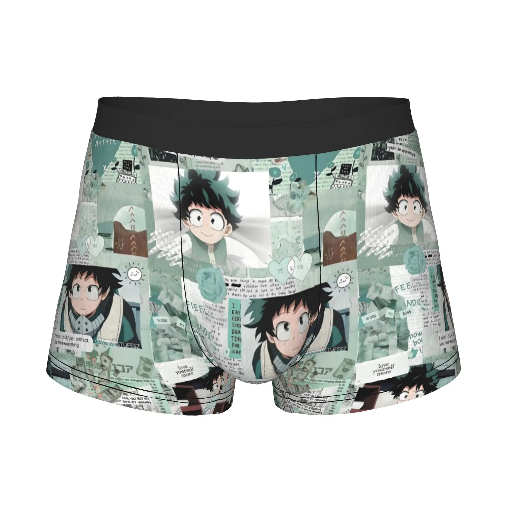 Cool Comic Izuku Midoriya Boxers Shorts Panties Male Underpants Stretch My Hero Academia Briefs Underwear