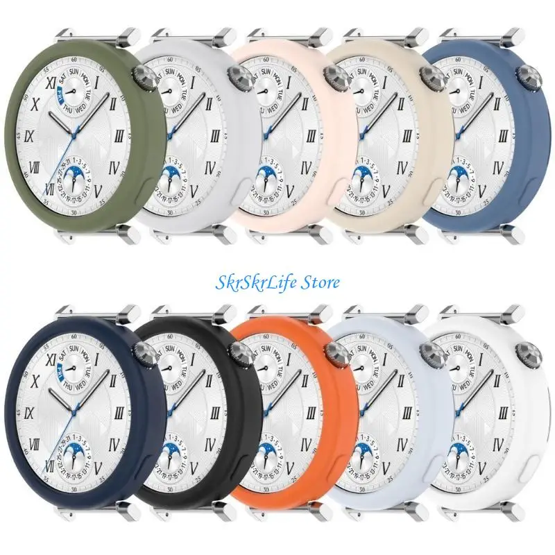 

E65E Smartwatch Border Silicone Case Shock-resistant Watch Bumper Shell for Watch GT5 GT4 41mm Smartwatch Protector Sleeve