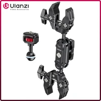 Super Abrazadera Ulanzi CO17 con 360 °   Adaptador Arri de brazo mágico con abrazaderas dobles de doble cabezal para luz LED de paraguas de cámara panorámica