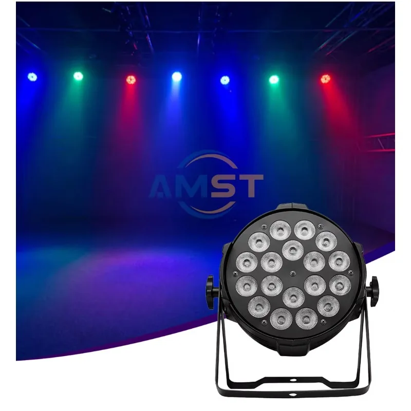 8Pcs 18×10W LED Par Light DMX512 Flight Case Stage Lighting for DJ Party Wedding Event Live Show