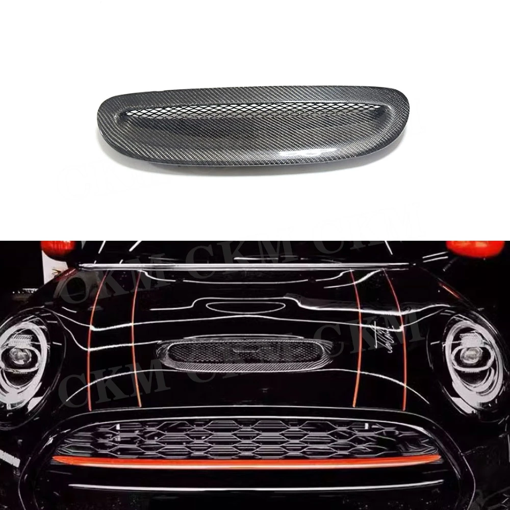 

Dry Carbon Fiber for BMW mini F55 F56 F57 cooperS 2014-2022 JCW Front Engine Hood Bonnet Scoop Vent Cover FRP Body Kits