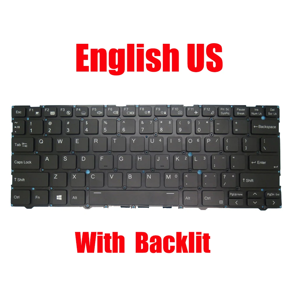 

Laptop Keyboard For Prostar L140AU L140CU L140MU L140PU L141AU L141CU L141MU L141PU English US Black With Backlit New