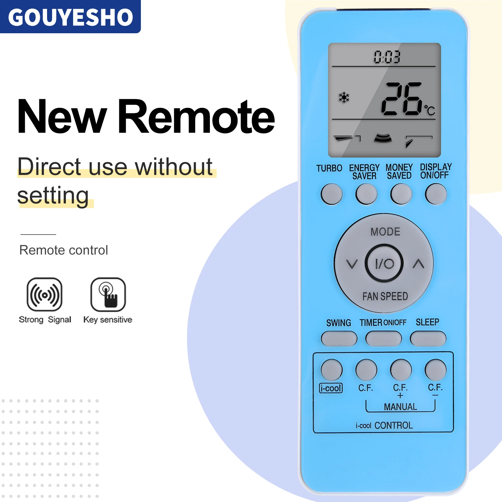 Remote Control For Onida Galanz Electrolux Air Conditioning GZ-39GB GZ09-BE00006