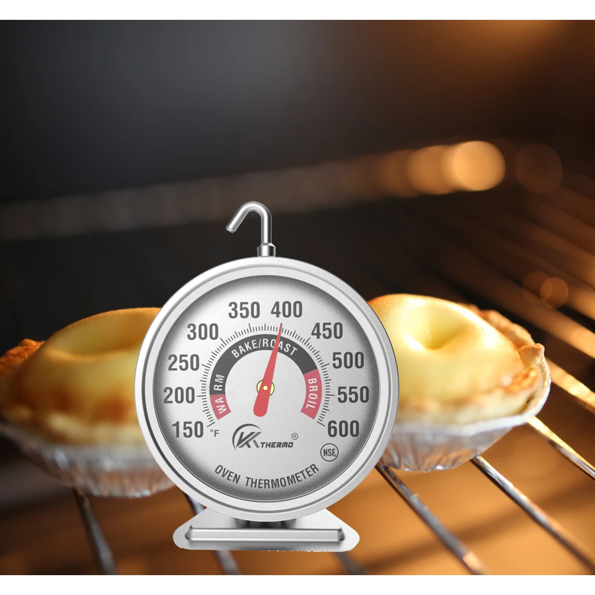 Hot selling oven Thermometer BBQ Baking Dial Classic Series Stainless Steel kitchen thermometer