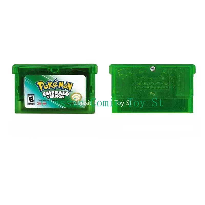 Tarjeta de juego de Pokémon, idioma inglés, Esmeralda, zafiro, serie GB, NDSL, GBC, GBA, GBM SP, cartucho de vídeo de rubí, tarjeta de juego de