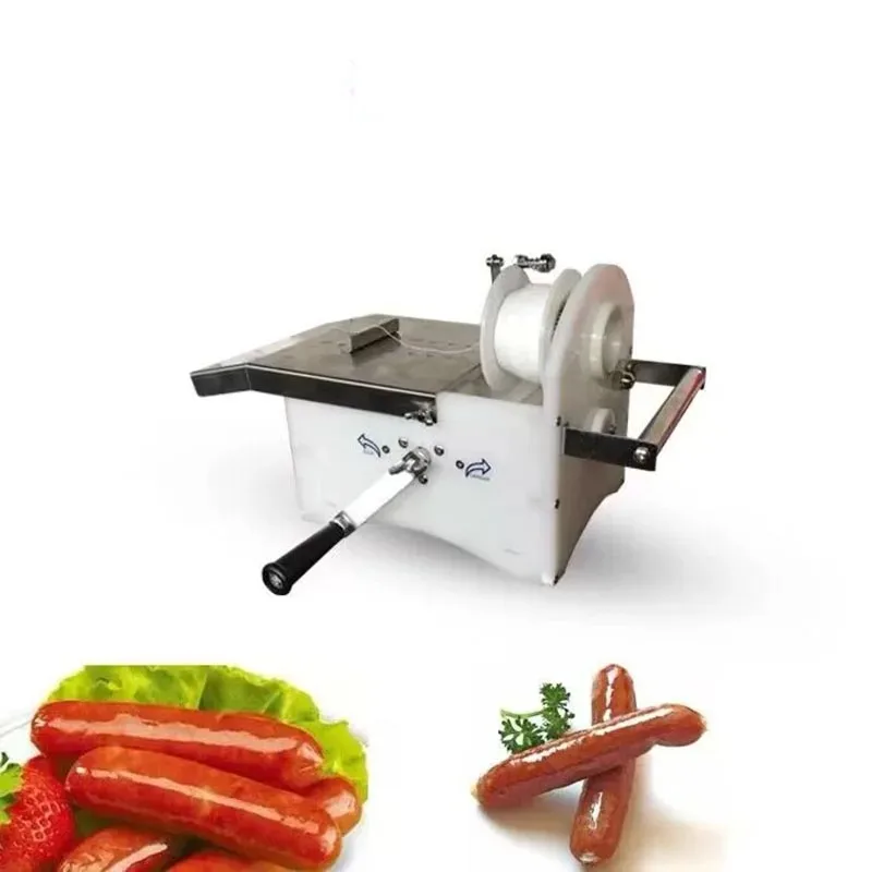 Hand-cranked Automatic Food Material Portable Manual Sausage Twisting Machine Sausage Knotting Tying Binding Linker Machine