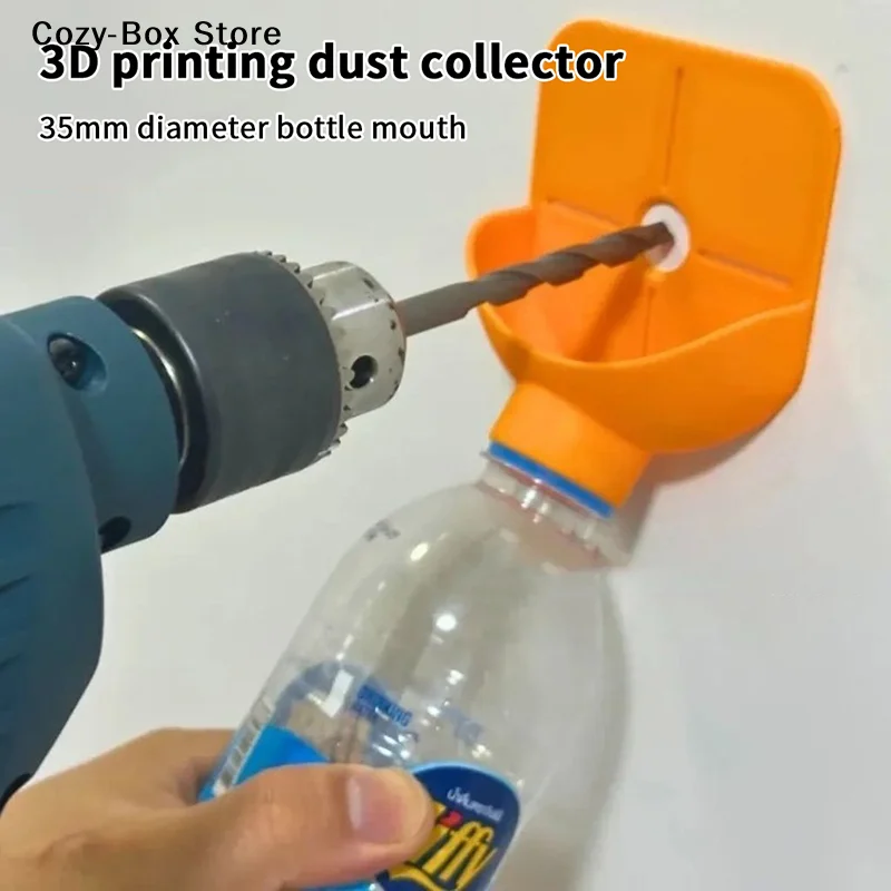 [ZY]High Efficiency Wall Drilling Dust Collector Box Non-Slip Easy Installation Drill Dust Collector Large Capacity Universal