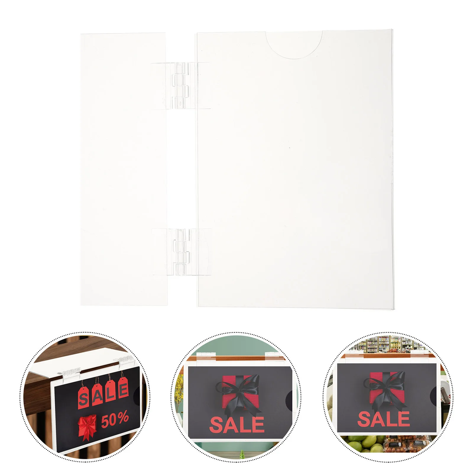 

Product Label Display Card Shelf Holder Holders Transparent Tag Shelving Retail Merchandise Sign
