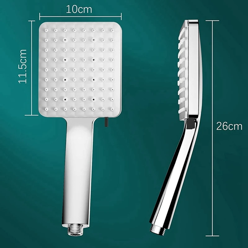 Promotion! Shower Head With Handheld, One Hand Operation 6-Setting High Pressure Shower Head, With 59Inch Stretchable Hose