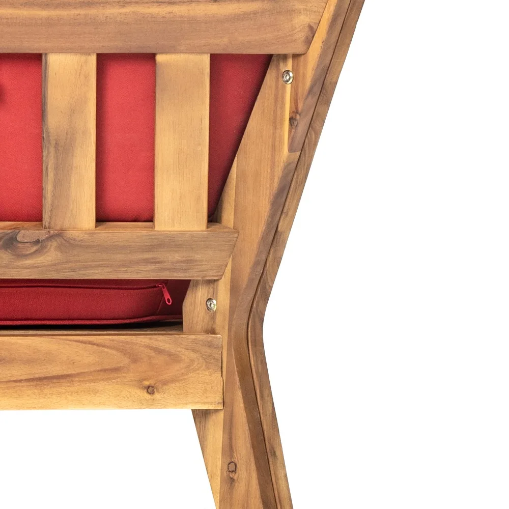 Conjuntos de móveis de jardim com mesa de centro e canto vermelho Móveis para exterior