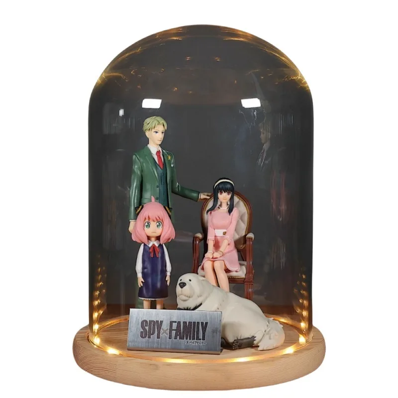 SPY FAMILY Bandai Original Anime Figure Forger’s Whole Family Kids Toys Christmas Gift Birthday Doll Collectible Home Ornaments