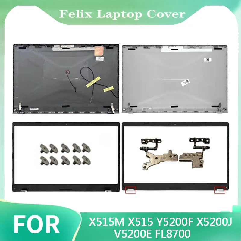 

Replace the cover For X515M Y5200F V5200J V5200E FL8700 LCD Back Cover Front Frame Hinge