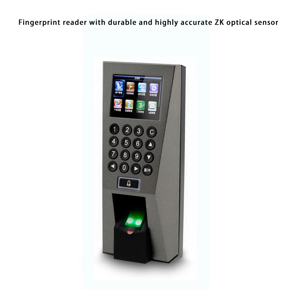 

LCD Screen Fingerprint Reader TCP/IP Biometric Fingerprint Access Control Employee Time Attendance Door Controller