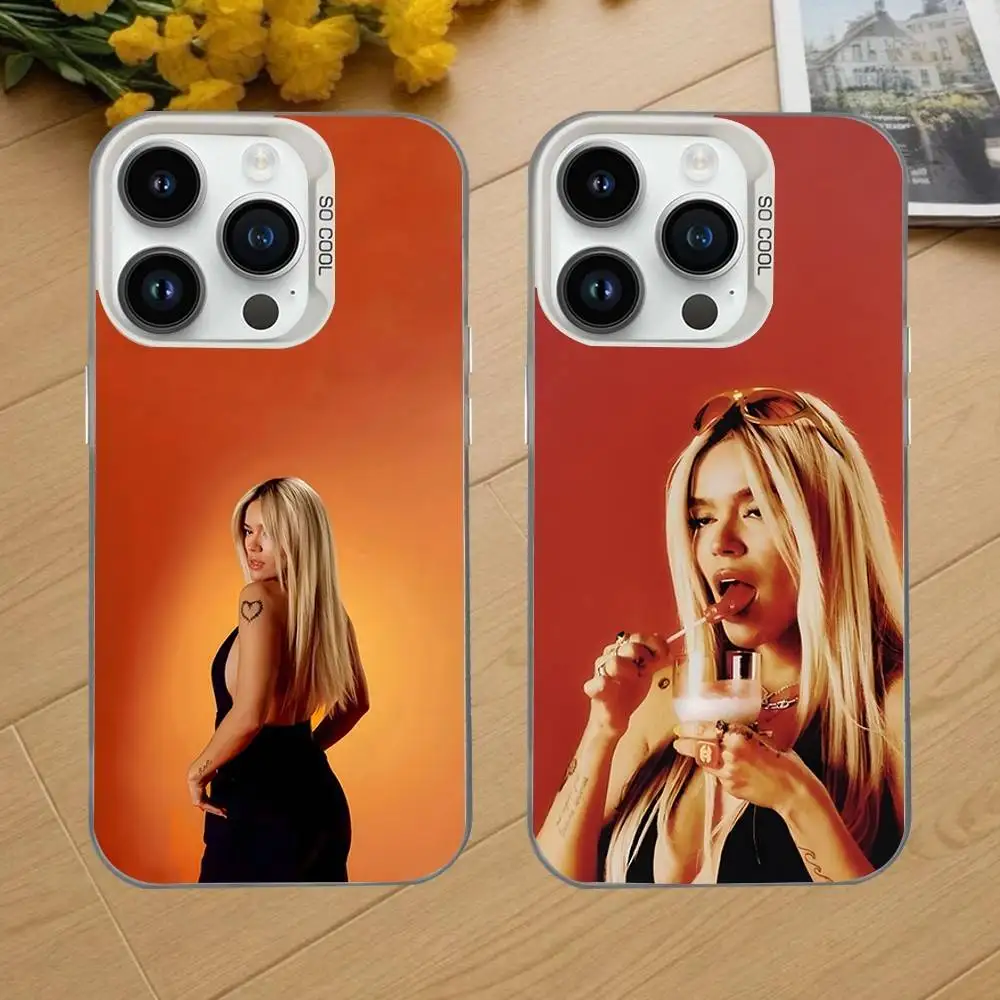 K-Karol G Tropicoqueta For iPhone 18,17,16,15,14,13,12,Mini,Pro,MAX White Candy Matte Cover