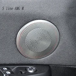 Car Styling For BMW X3 F25 X4 F26 Front Rear Door Horn Audio Sound Loudspeaker Grid Cover speaker Cover Sticker Trim Accessories