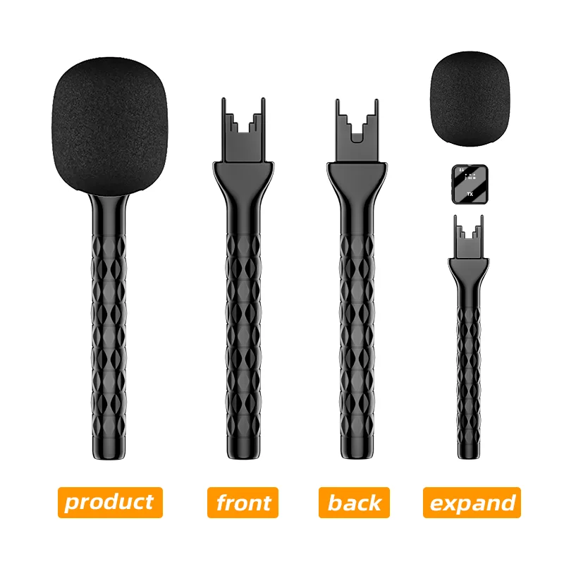 Supporto per microfono wireless portatile professionale per adattatore portatile Rode Wireless Go con schiuma in spugna antivento