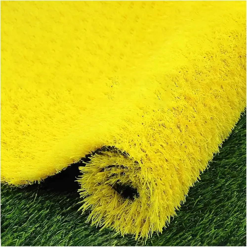 Realistic Artificial Grass Rug, Indoor/Outdoor, Rubber-Backed with Drainage Holes, 1.5m x 4.92ft