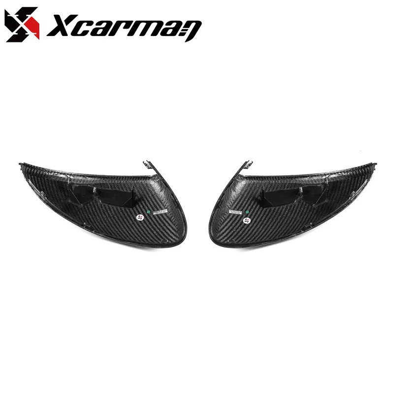 Dry Carbon Fiber OEM Style Rearview Mirror Cover Caps for Porsche Cayenne 958.1 Coupe 4 door 2011-2014 Replacement Shells Glossy