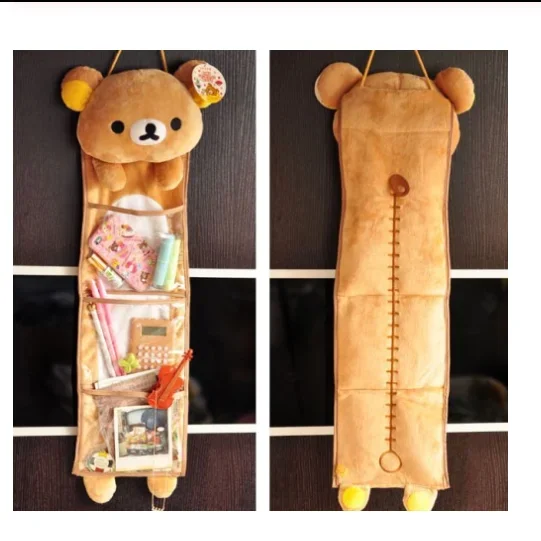 Japonya karikatür Rilakkuma Relax ayı peluş oyuncak Sanrio My mi benim melodi sevimli uzun asılı Kawaii saklama çantası kız hediye ev dekor