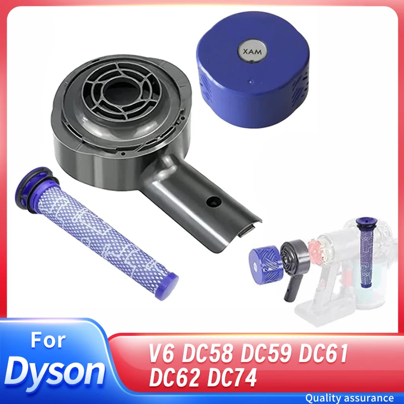 Motor Rear Cover/Motor Back Cover & Filter Replacement for Dyson V6 DC58 DC59 DC61 DC62 DC74 Vacuum Cleaner Accessories