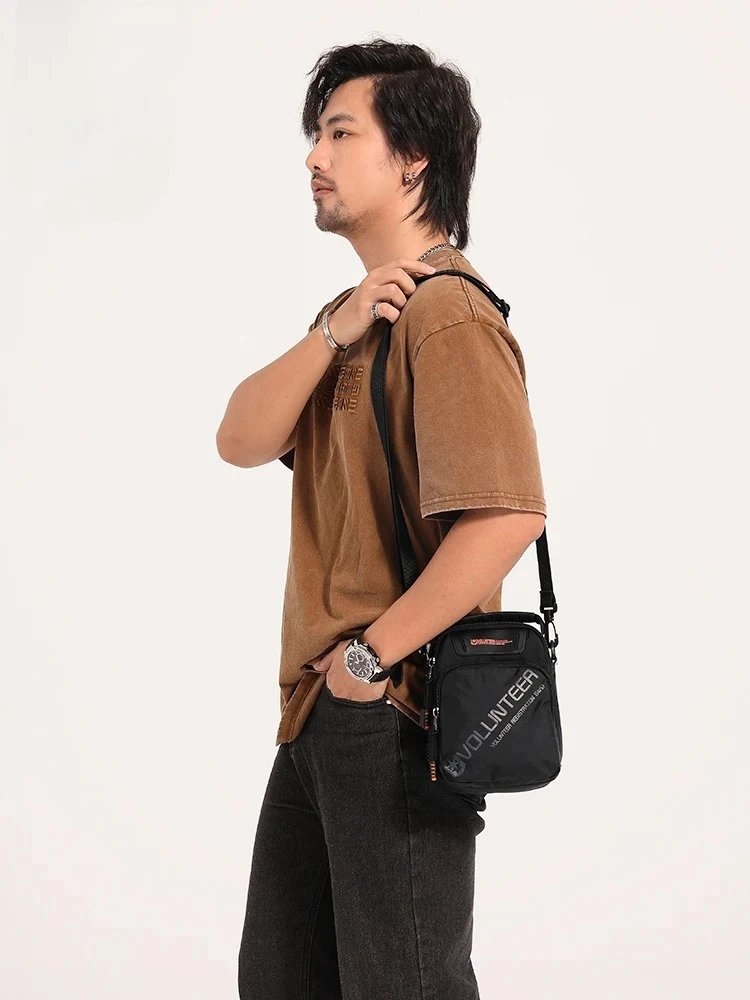 Volunteer Men's Shoulder Bags Fashion Travel Oxford Large Capacity High Quality Phone Waterproof Casual Sling Bag Man 1802-15